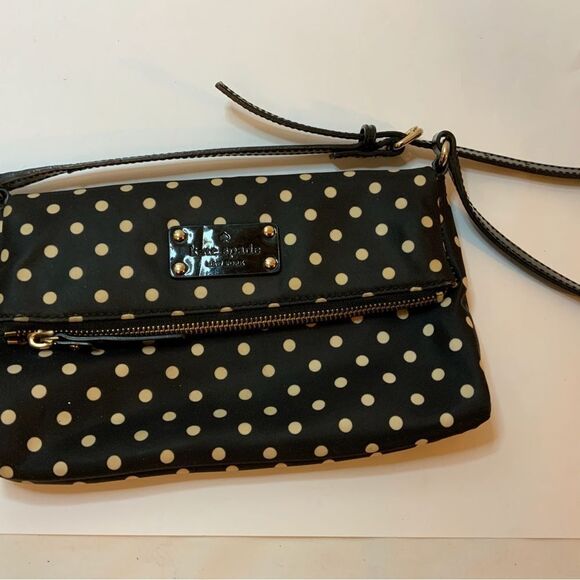 Kate Spade Aleah Polka Dot Nylon Crossbody - Picture 1 of 11